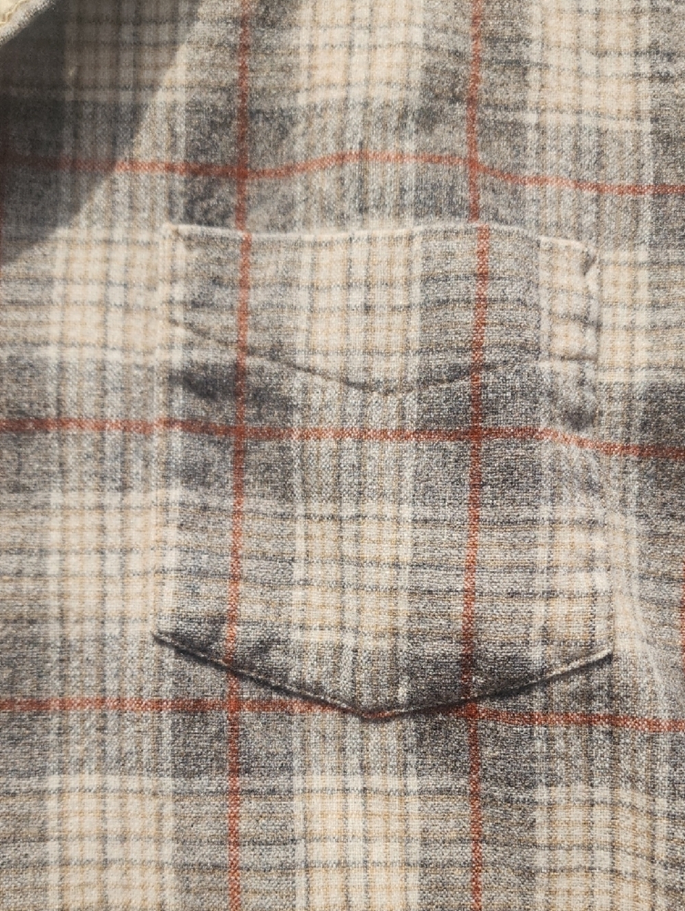 1960s Pendleton Made in USA 100% Virgin Wool Flannel - Picture 4 of 7